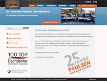 Tablet Screenshot of paulsen-dach.de
